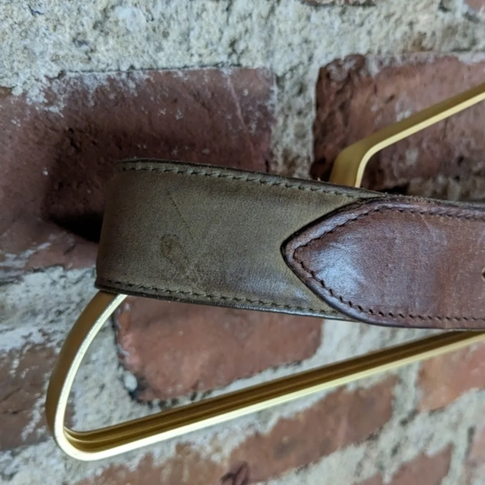 Jamie Size 32 Brown & Tan‎ Leather Belt
